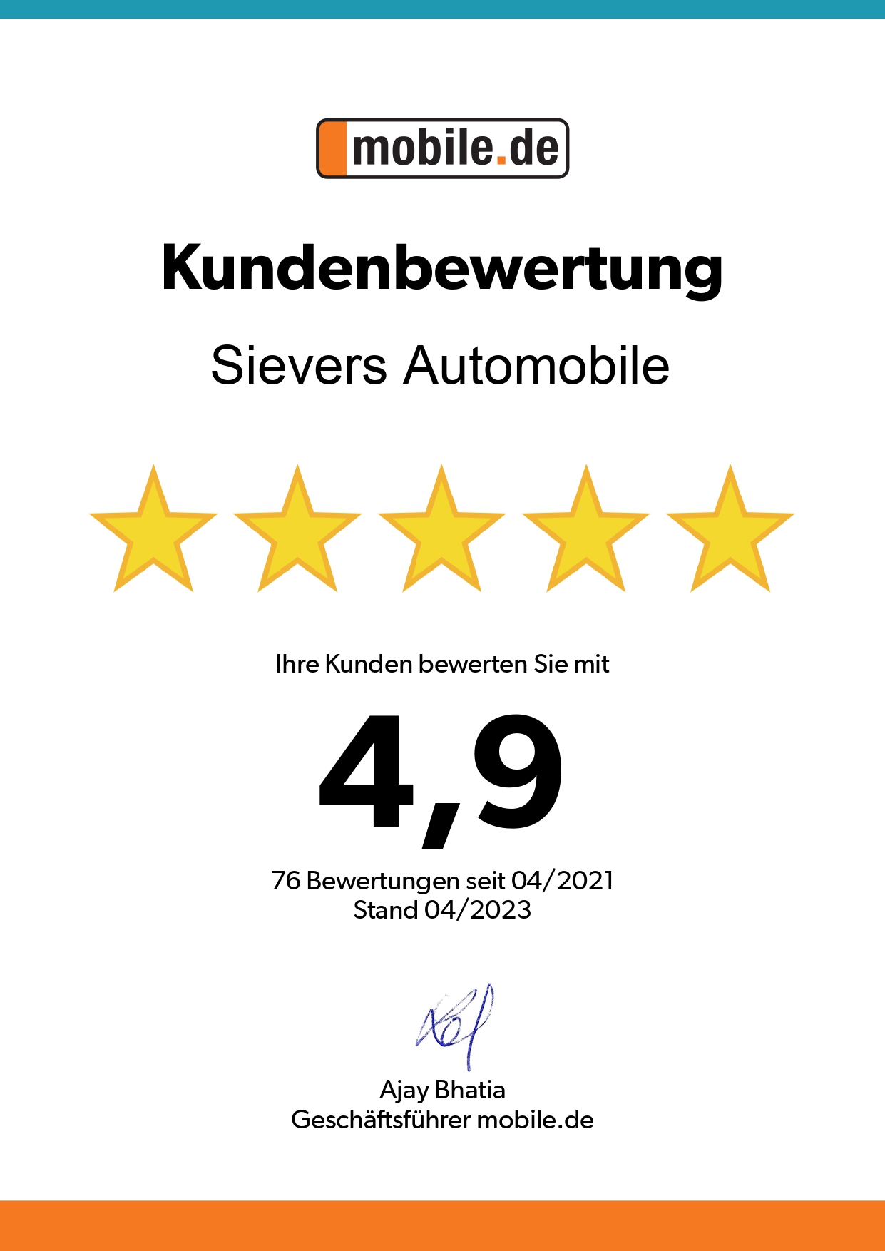 Gebrauchtwagenhändler Sievers Automobile